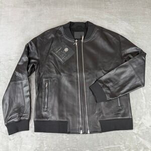 Cadogan Aspen Leather Jacket Mens XXL Black Napa Lambskin w/ Extension New NWT
